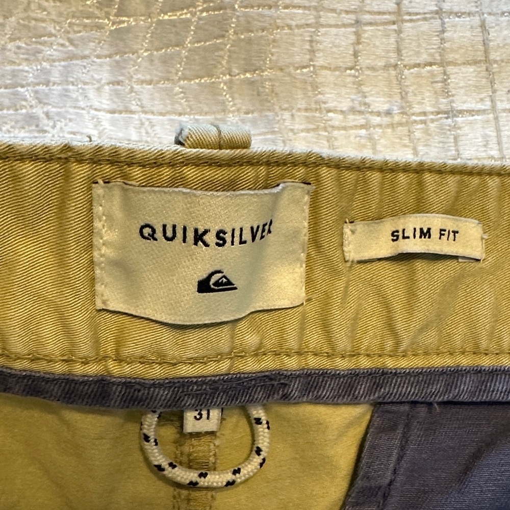 Men's Quiksilver Tan Shorts - Picture 4 of 5